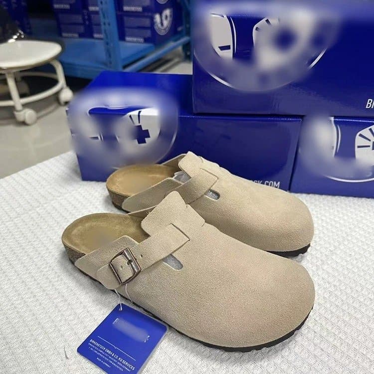 Birkenstock Boston Classic — 沙色
