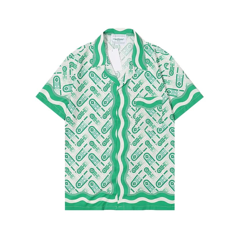 Casablanca Short-Sleeve Shirt Abstract Print