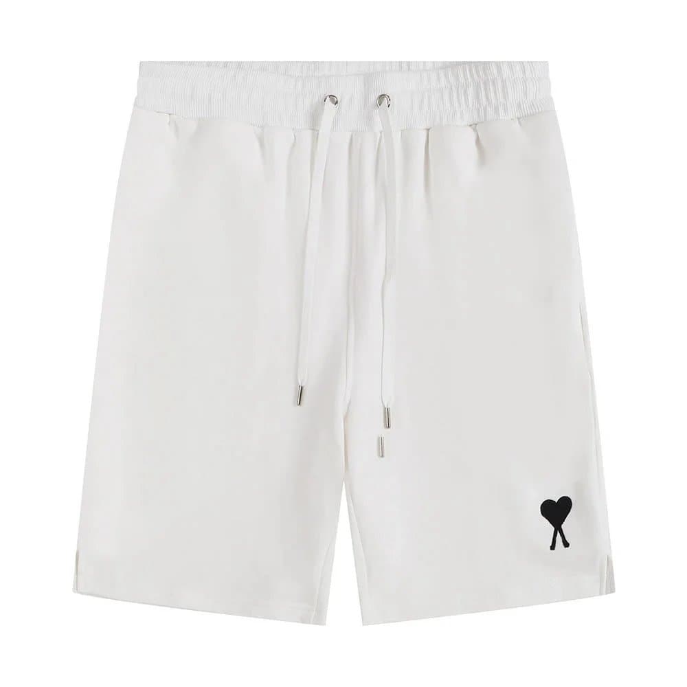 Amiri Track Shorts Black — 白色-A16#