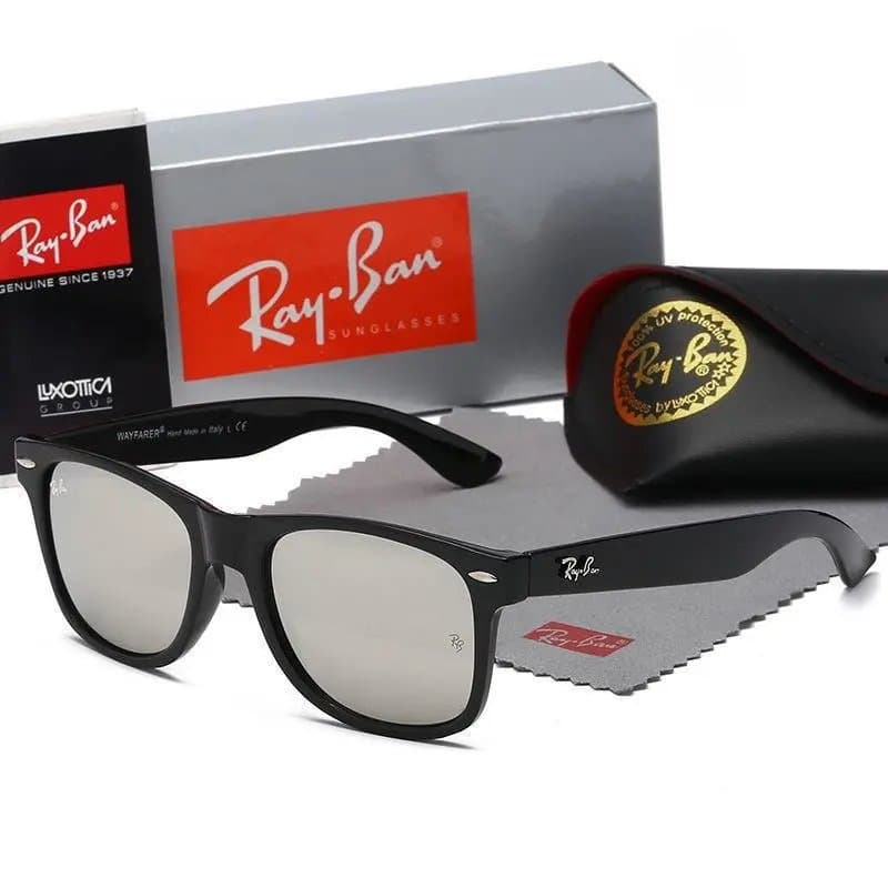 Ray-Ban Wayfarer Tortoise Shell — 二140 亮黑白膜+配送盒