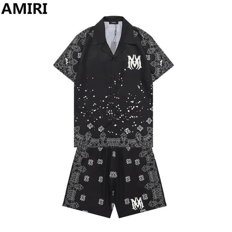Logo Print Shirt All-Over AMIRI Logo — Q117#+K38#