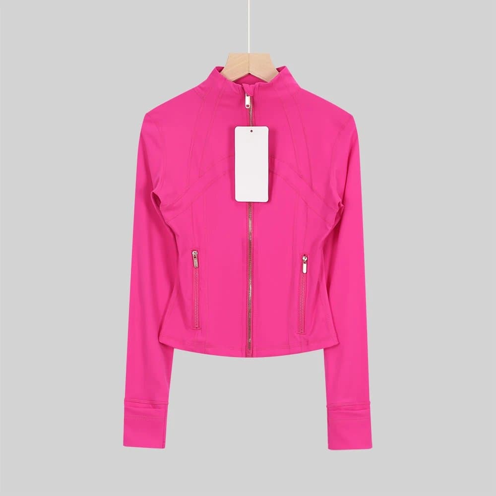 Lululemon Define Jacket High-Neck Zip-Up — 玫红金