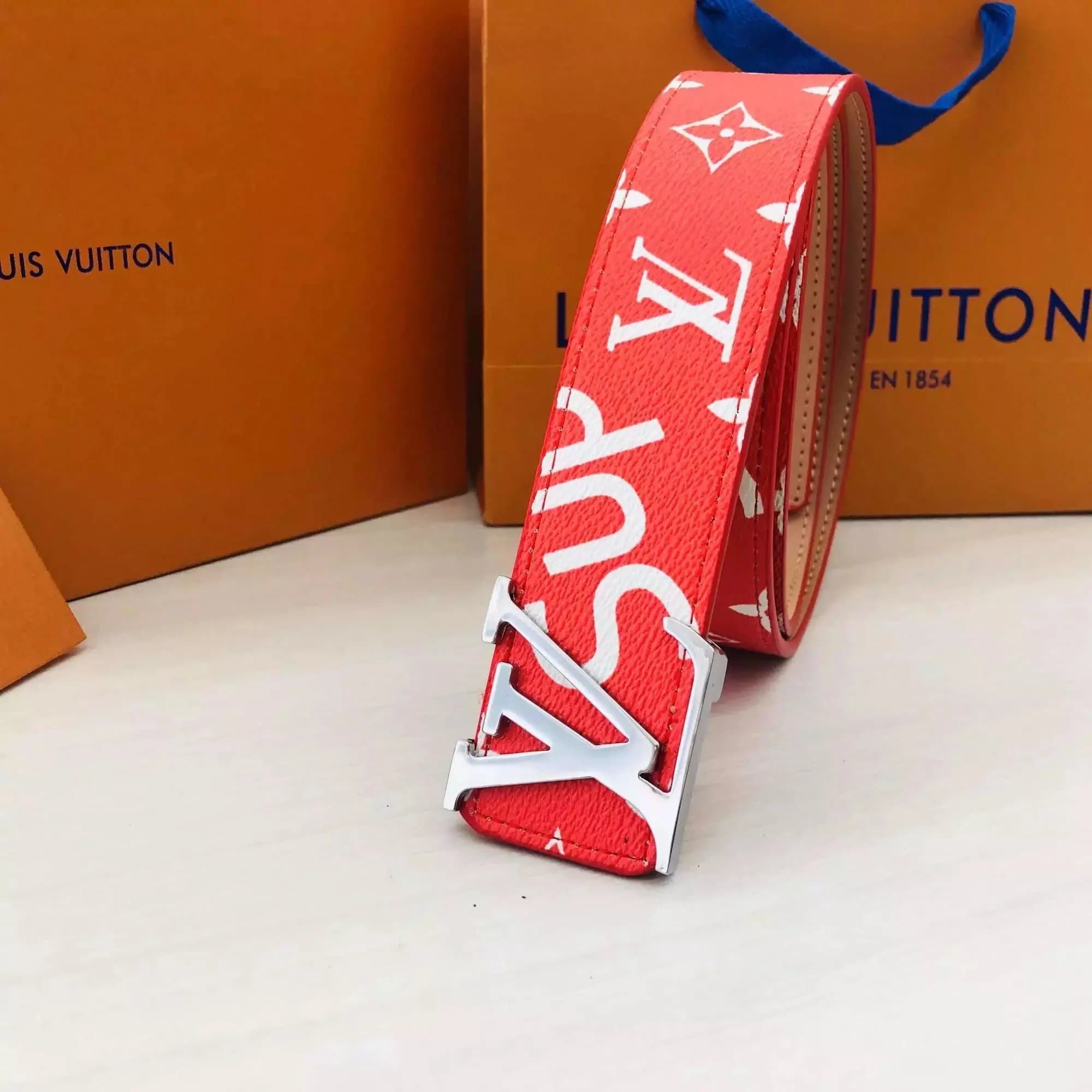 Louis Vuitton LV x Supreme Belt Monogram Reverse
