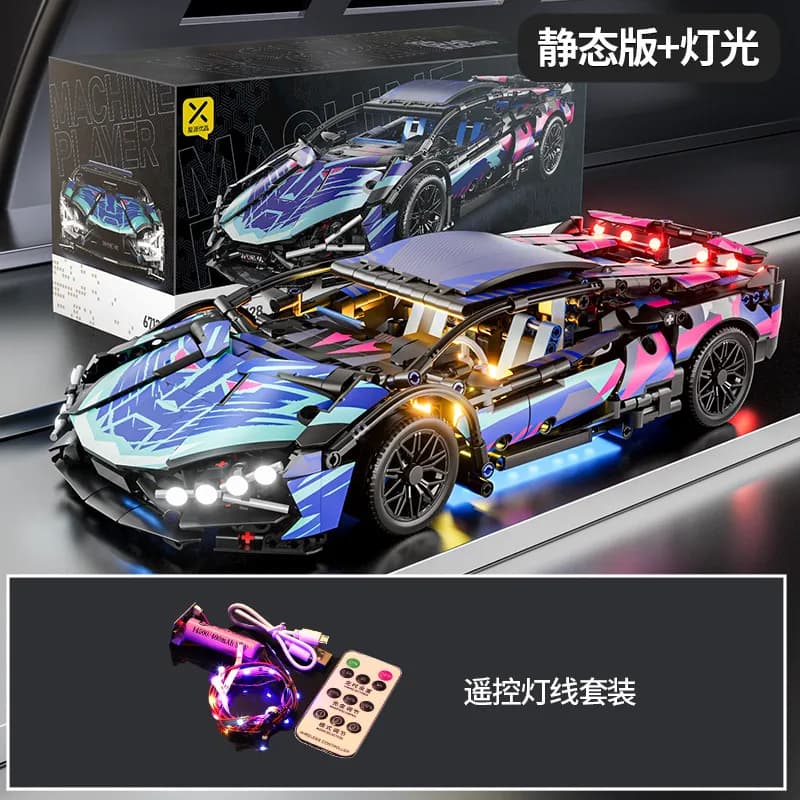 Sp5der Lamborghini Revuelto Technic Car Static Edition with LED Lights