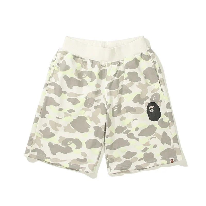 BAPE Shark Shorts Camo Split — BAPE短裤 14