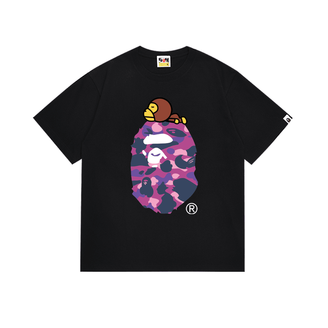 BAPE Ape Head Tee Multi-Logo Print — S19