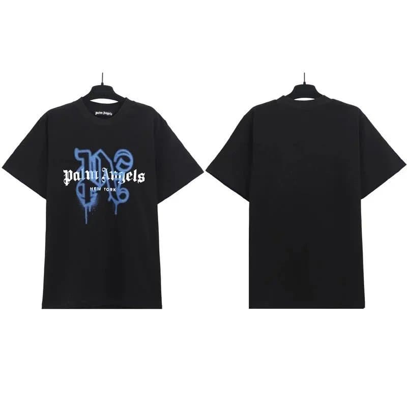 Palm Angels Graphic Tee Spray Paint Logo
