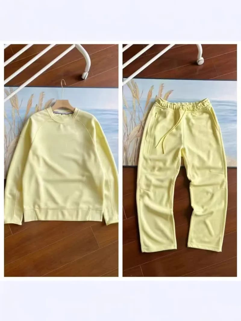 Lululemon Sweatshirt and Joggers Set Pale Yellow