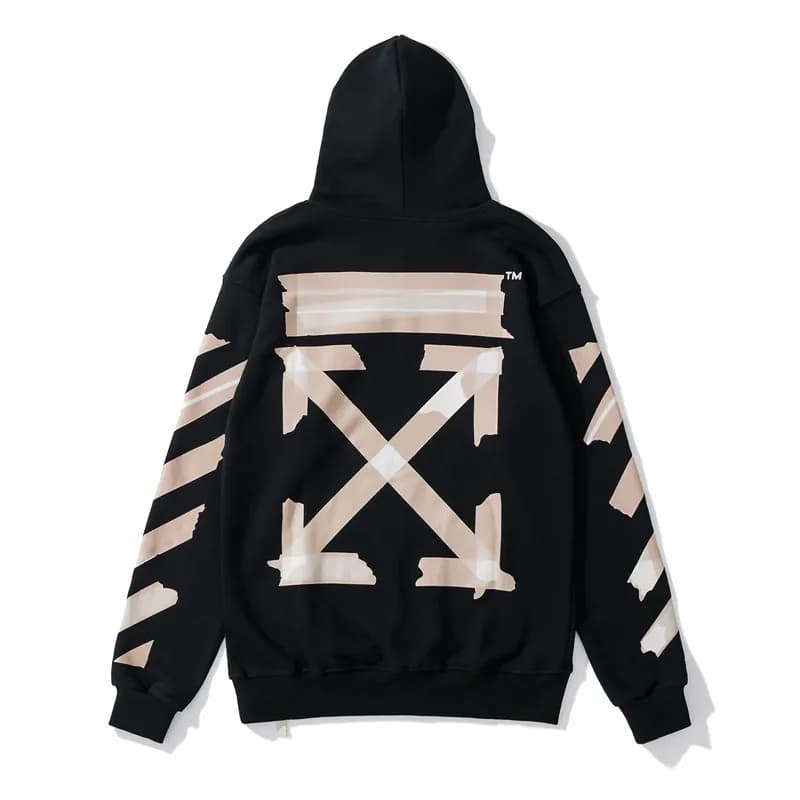 Off-White Arrow Hoodie Painted Arrows — 822 black