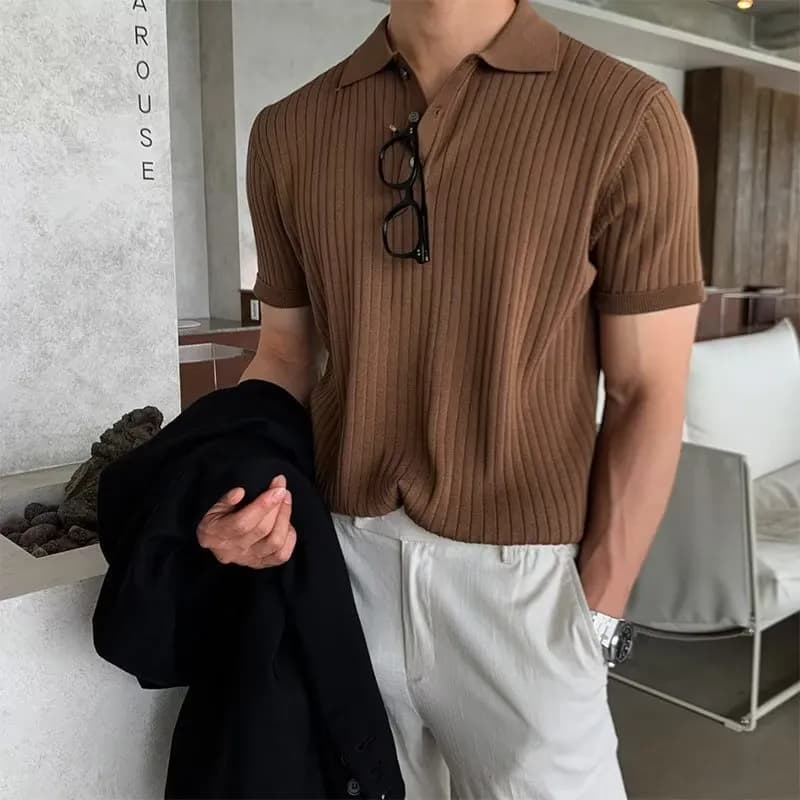 Maison Margiela Crew Neck T-Shirt Classic — 万凯邦B12棕色