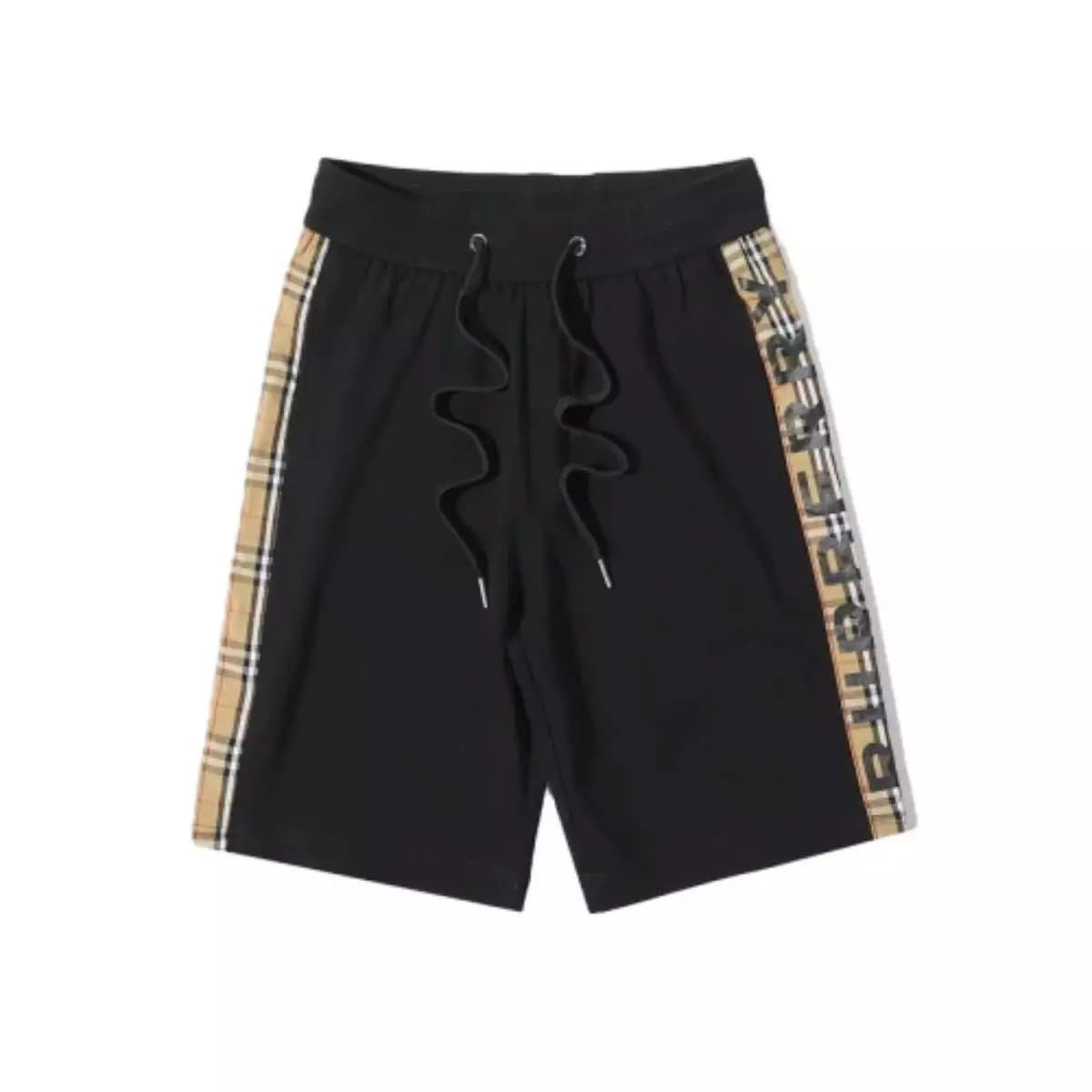 Burberry Logo Tape Shorts Check Tape