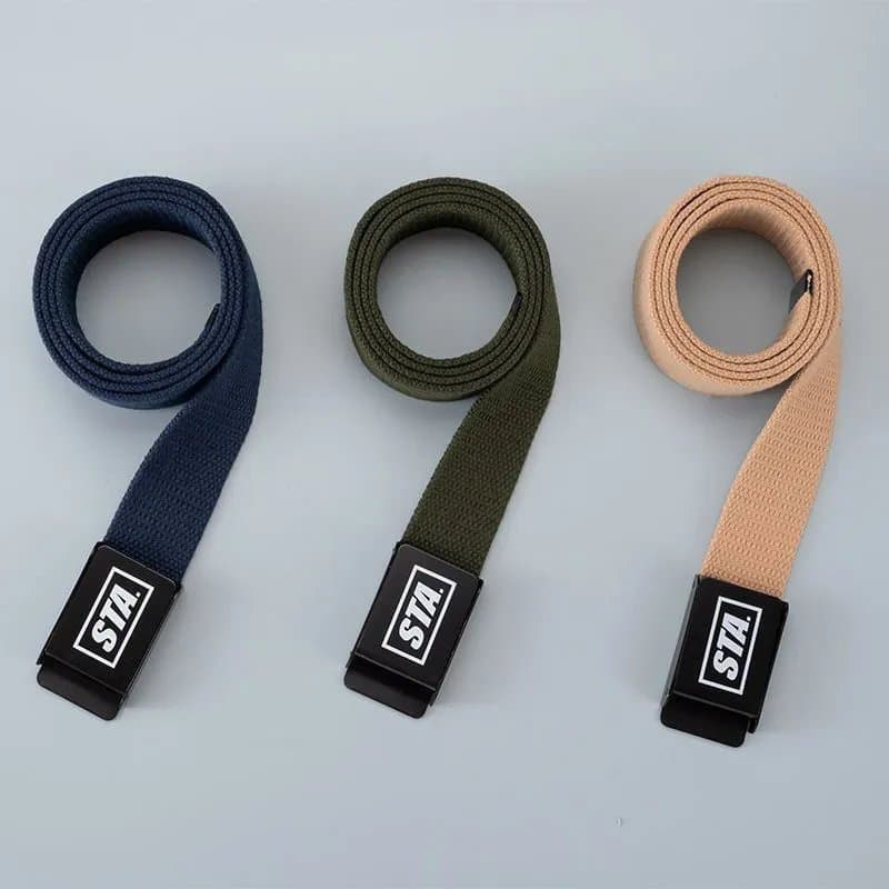 Sp5der Web Belt Rainbow Stripe — 标准款 · ST军绿