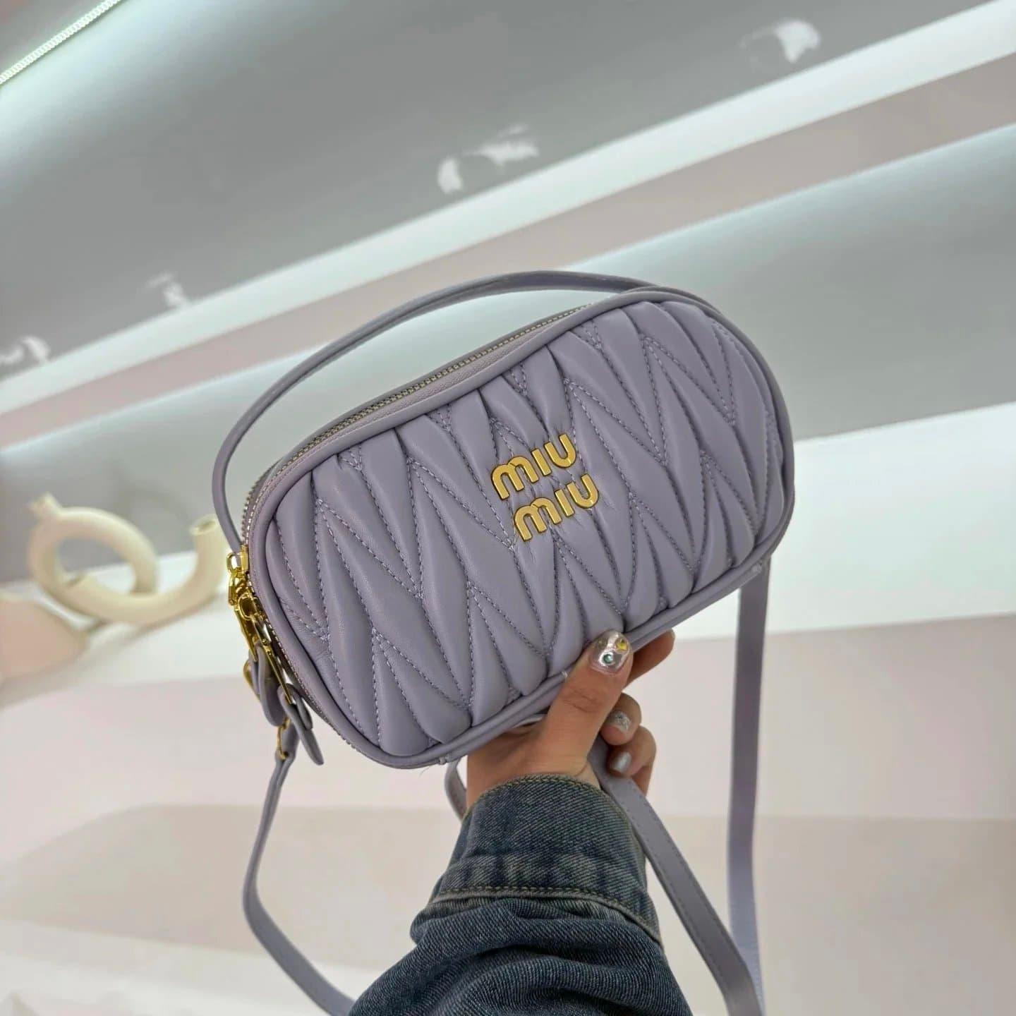 Miu Miu Matelassé Camera Bag Quilted