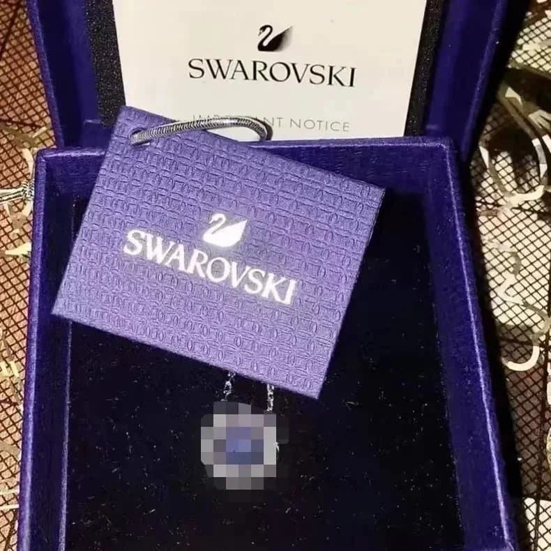 Swarovski Pendant Necklace Crystal Cube