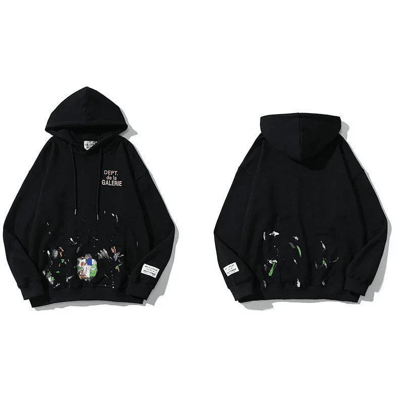 Paint Splatter Shorts Gallery Dept. Logo — hoodie 8