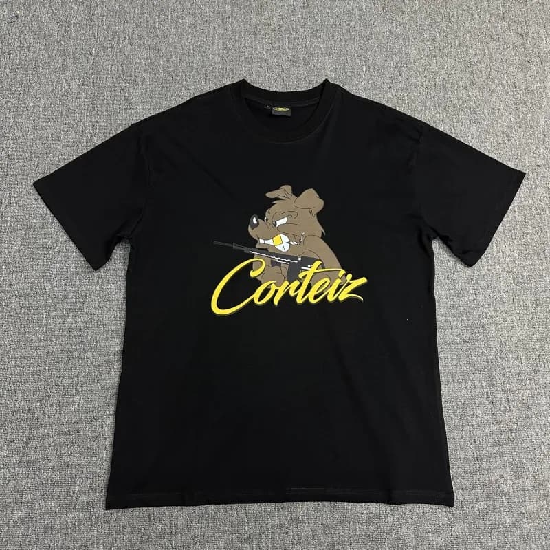 Corteiz Graphic Tee Dog with Rifle