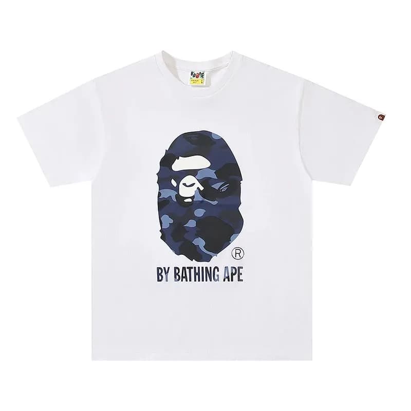 BAPE Ape Head Tee Navy Camo Ape Head