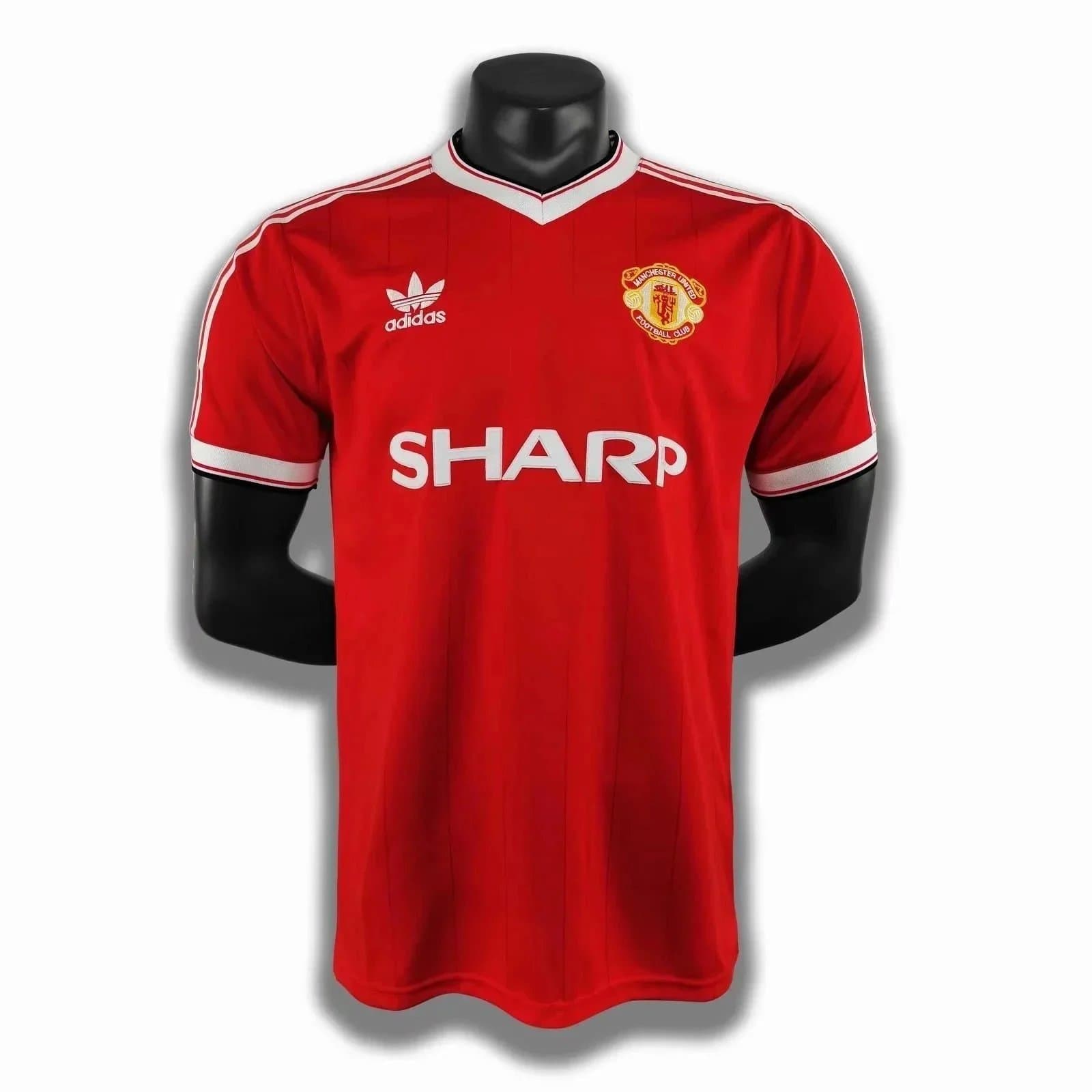 Adidas Manchester United Home Shirt Sharp Sponsor 1983-84