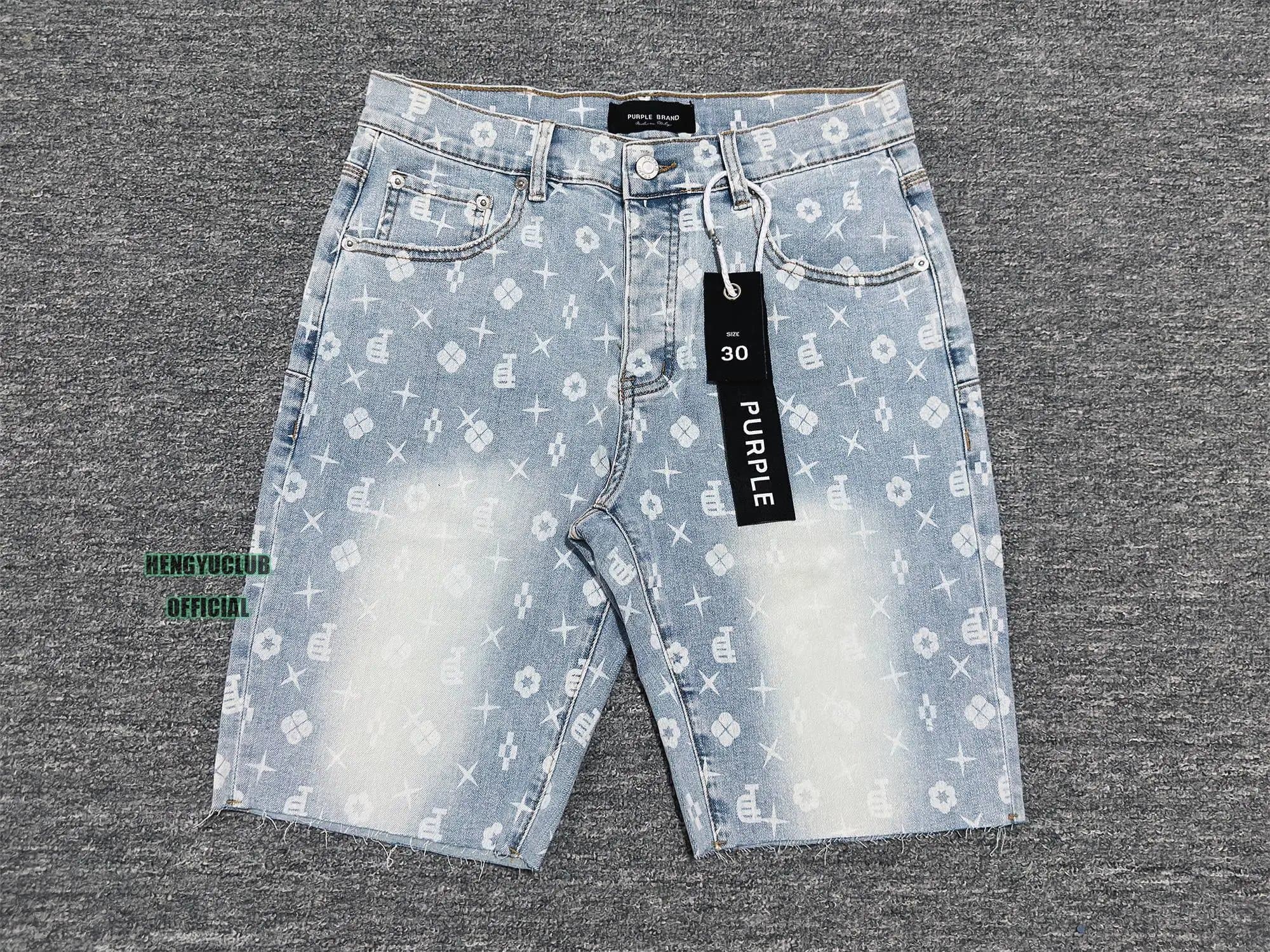 Levi's Denim Shorts All-Over Logo Print