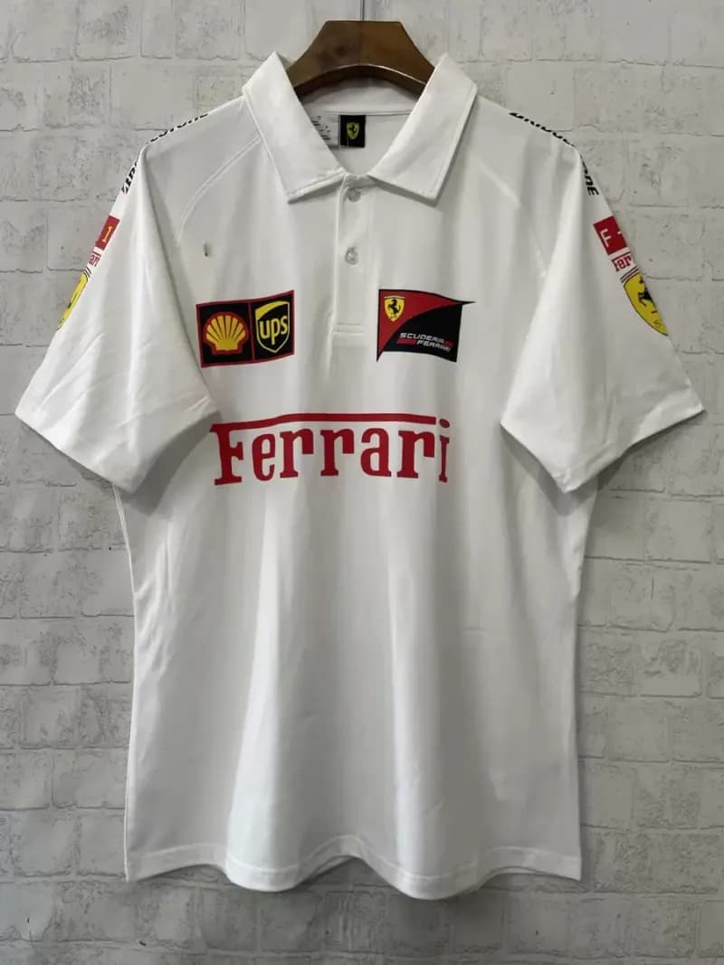 Tudor Polo Shirt Red Bull Racing Team — 休闲法拉利polo衫白色