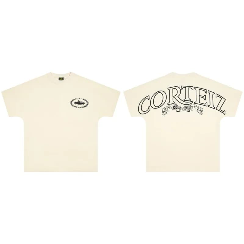 Graphic Tee Corteiz Logo — C201杏色
