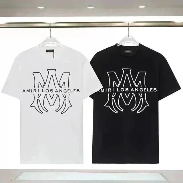 Amiri Graphic Tee Dripping Logo — ALBB-016黑