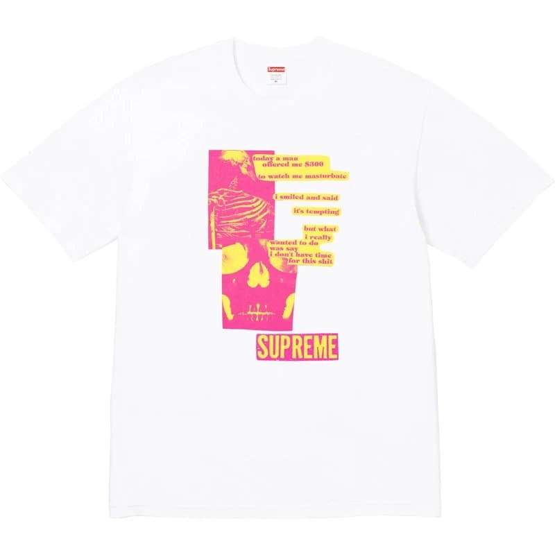 Supreme T-Shirt Sheep in Box Print — B399骷髅 白色