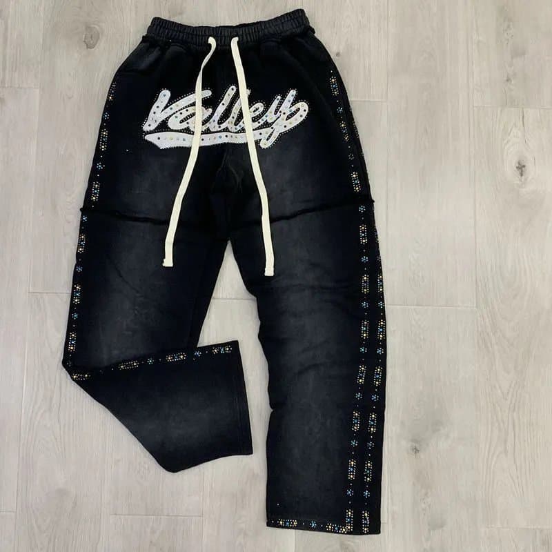 Valentino Valley Sweatpants Crystal-Embellished