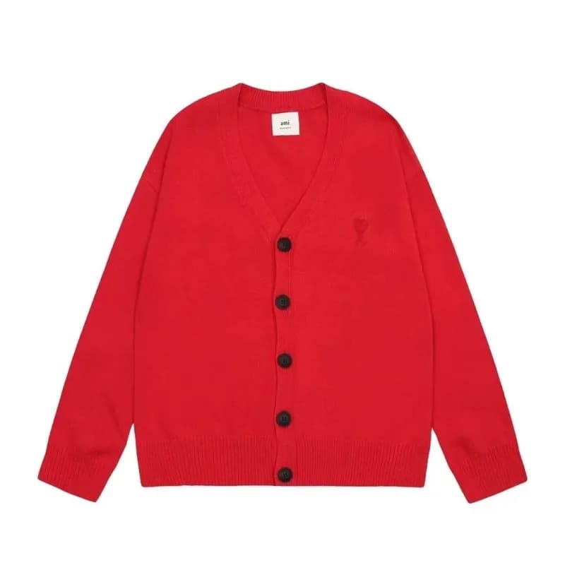 AMI Paris Cardigan Heart Logo