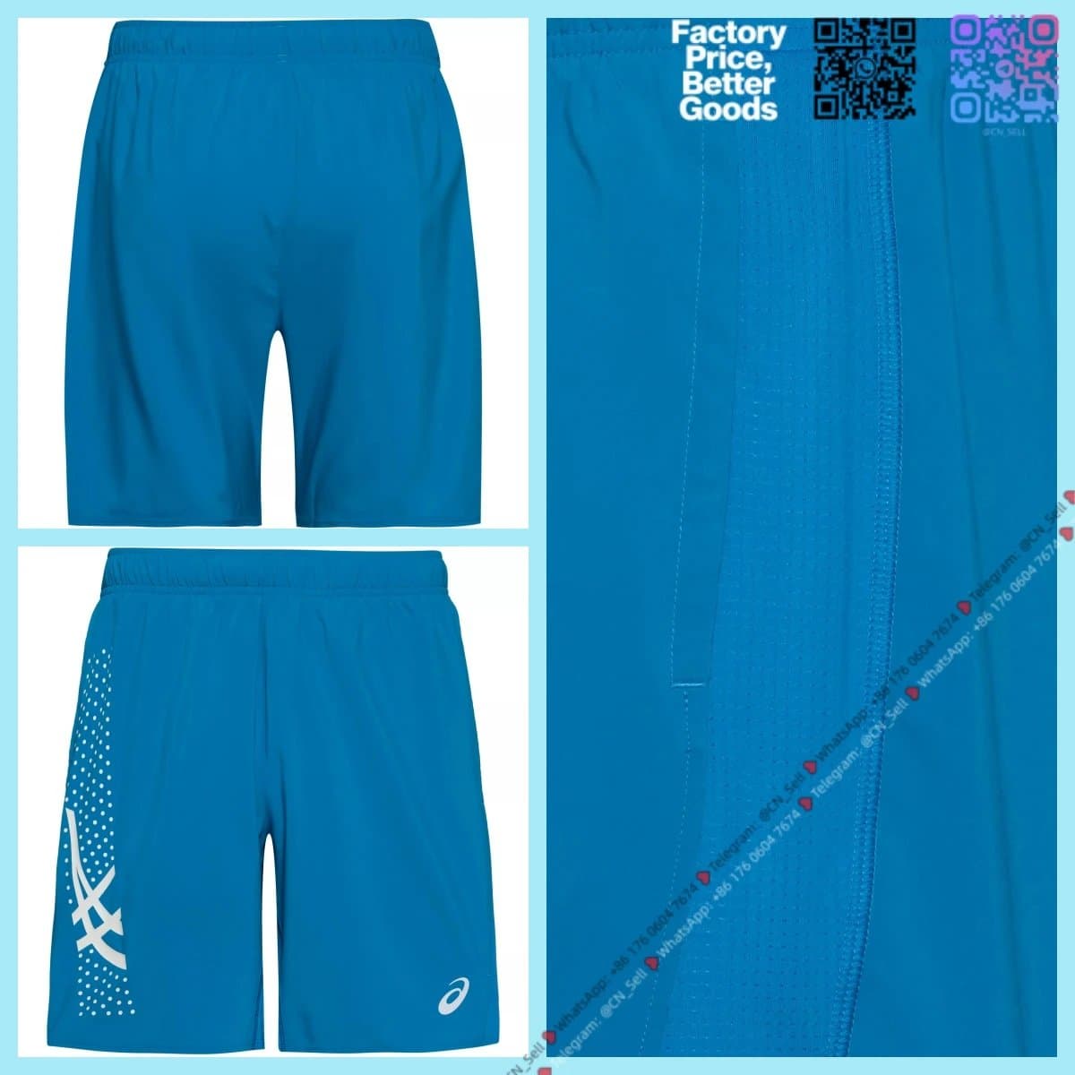 Asics Long-Sleeve Performance Top Tech Knit — Royal Blue shorts 短裤 - 【ship in 3 days】