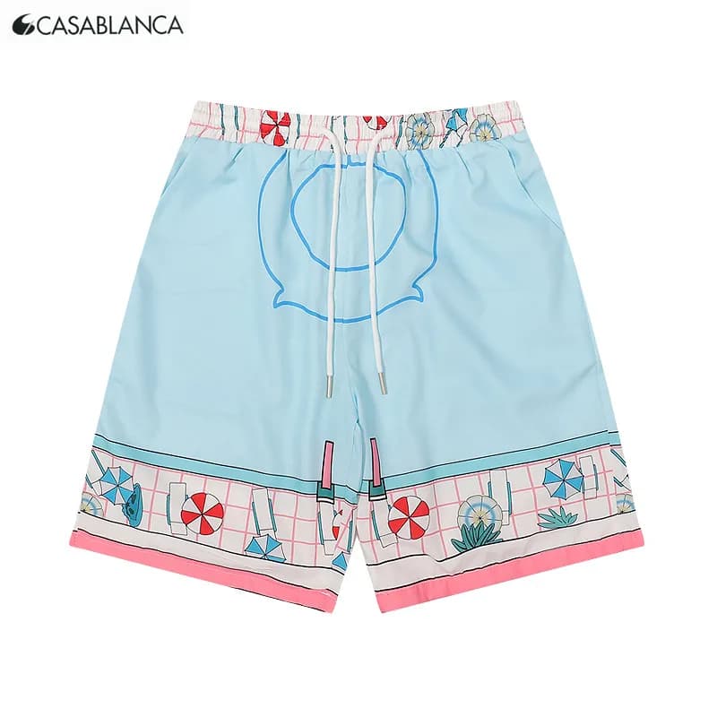Striped Shorts Multicolor Vertical Stripe — K27 Figure