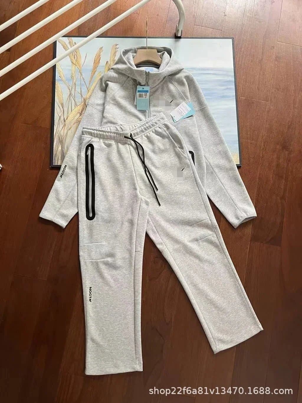 Nike Tech Fleece Hoodie and Joggers Heather Grey