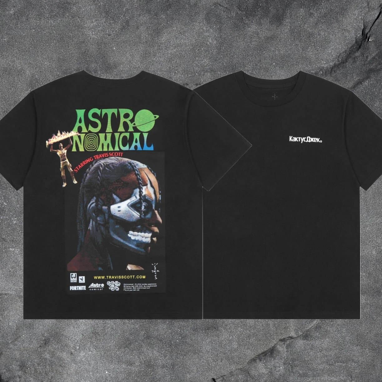 Travis Scott × Off-White T-Shirt Highest — 黑色堡垒之夜头像L 3142