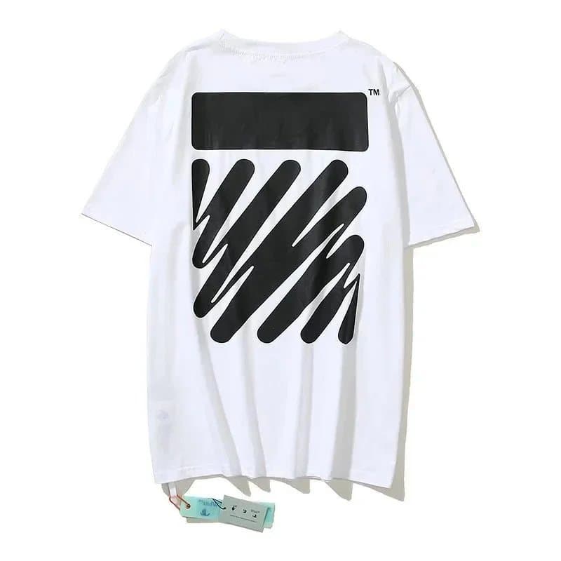 Off-White Graphic Tee Diagonal Stripe