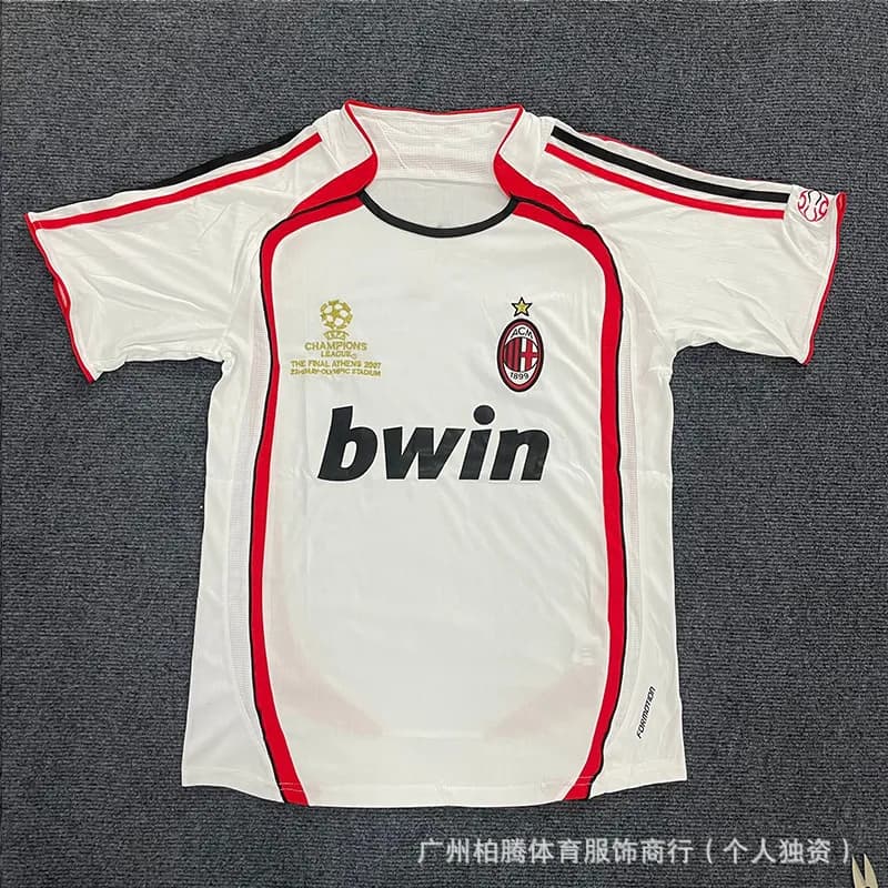 AC Milan Home Jersey 2007 Champions League Final