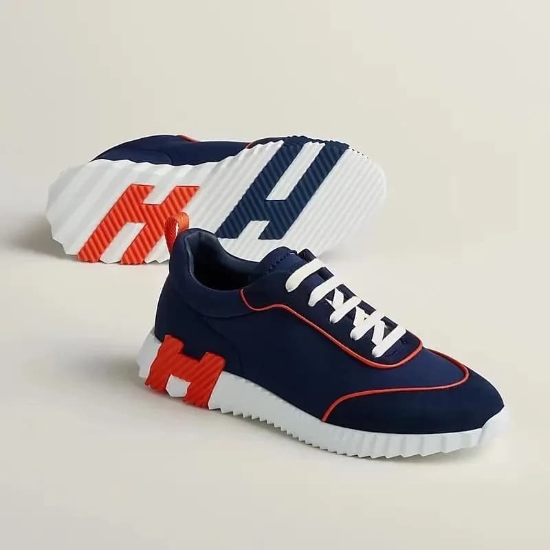 Hermès H-Racer Sneaker Navy Red White