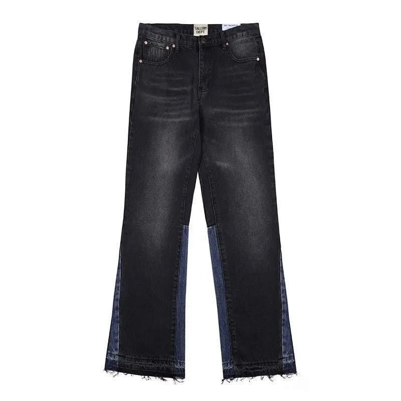 Gallery Dept. Wide-Leg Jeans Patchwork Denim