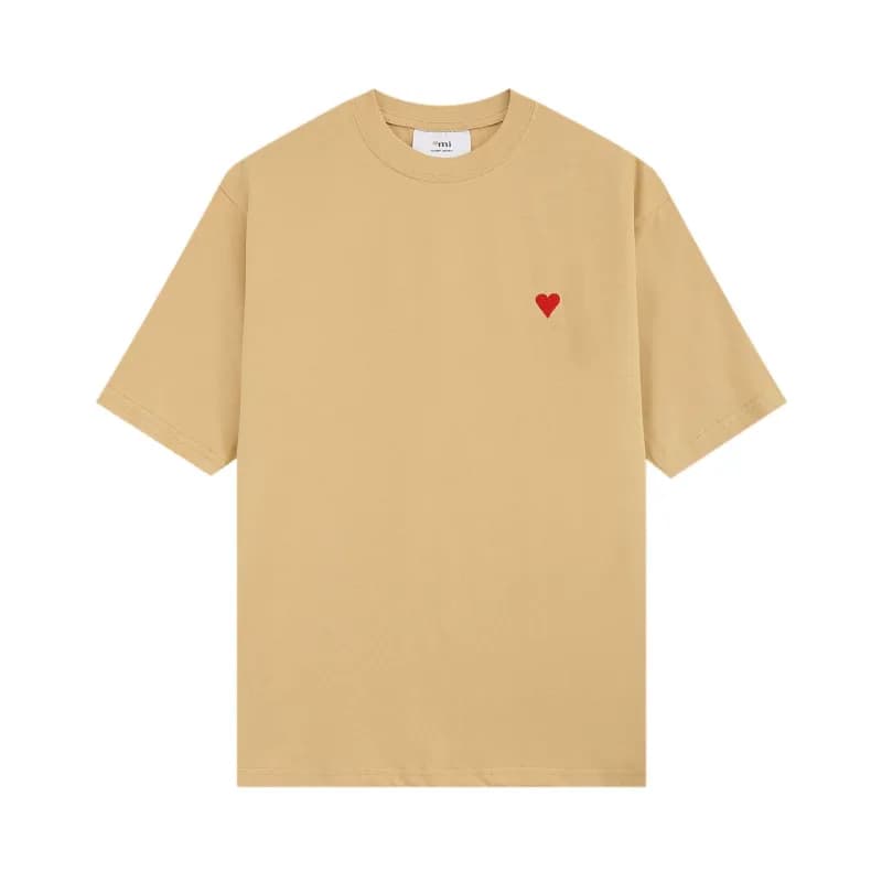 JW Anderson Polo Shirt Heart Logo — 卡其【111小爱心款】