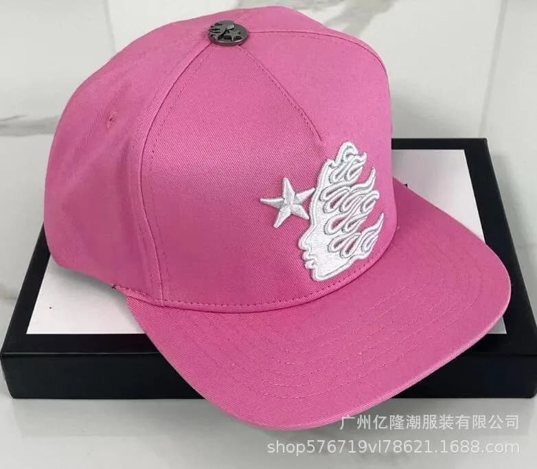 Hellstar Snapback Cap Flame Logo — 69 running volume model