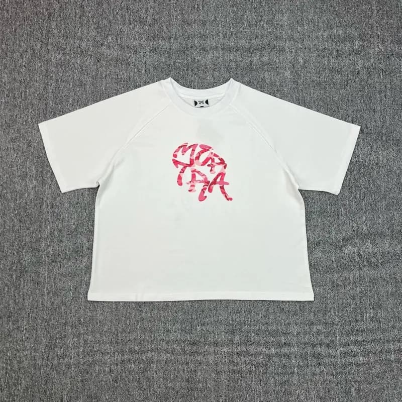 Sp5der Mesh Tee Logo Print — 202白