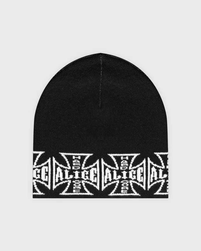 Corteiz Beanie CRTZ Logo — 黑色