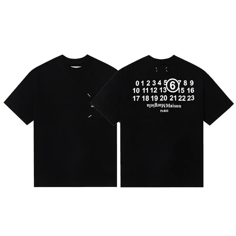 Maison Margiela Numbered Tee Tabi Numbers