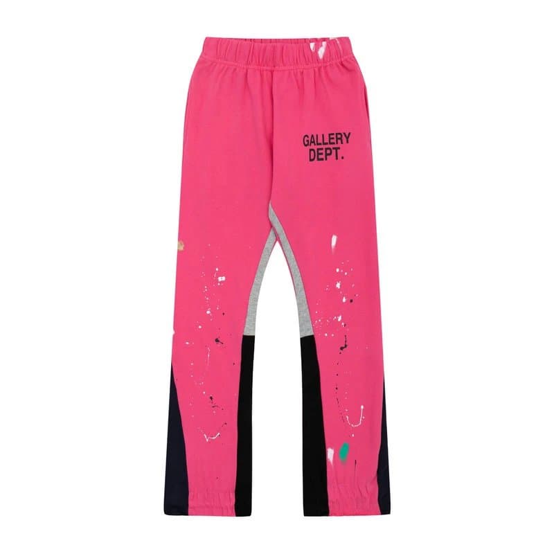 Gallery Dept. Track Pants Paint Splatter — G30玫红