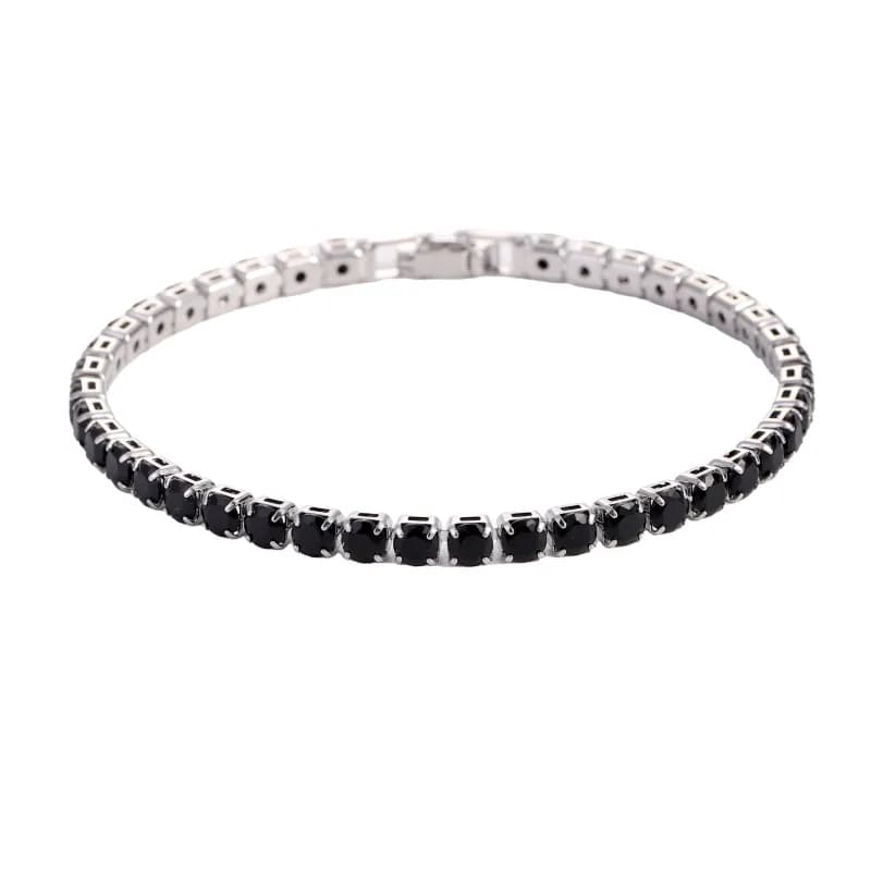 Tennis Bracelet Black Stone