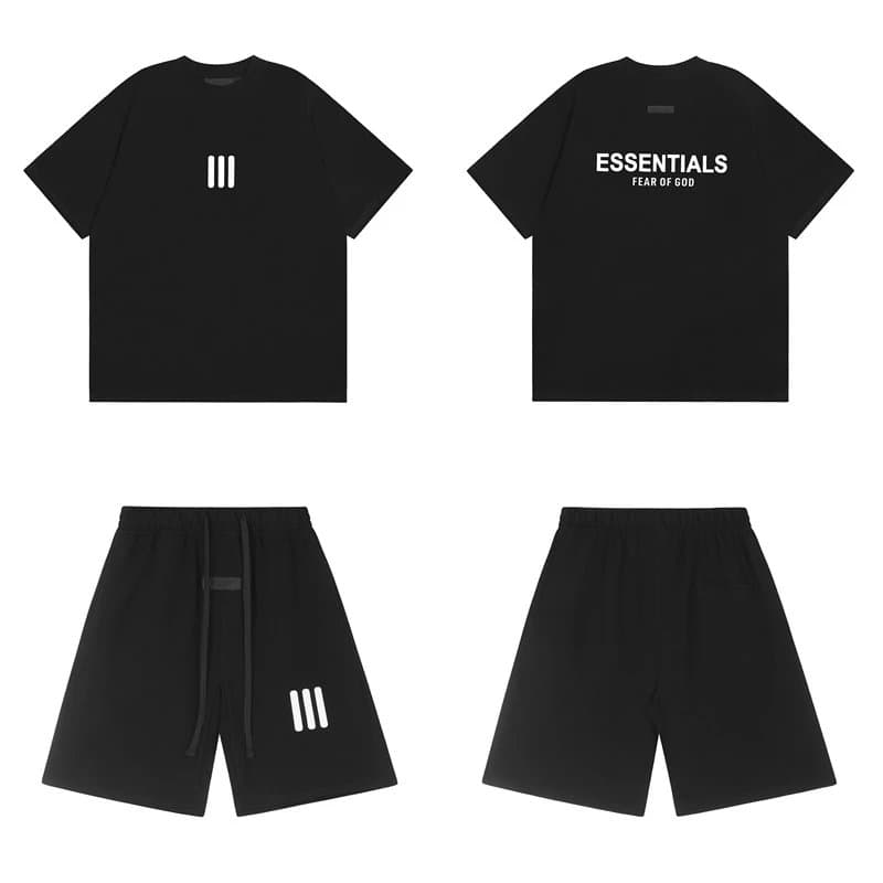 Fear of God Essentials Essentials Set Heather Grey — 2412套装黑色