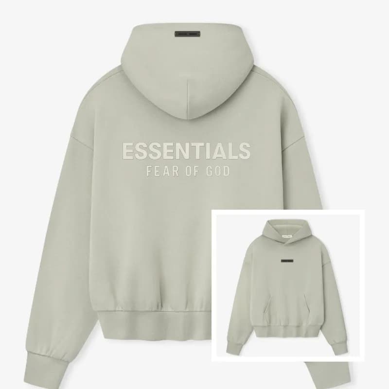 Fear of God Essentials Hooded Sweatshirt Embroidered Logo — LM603图片色
