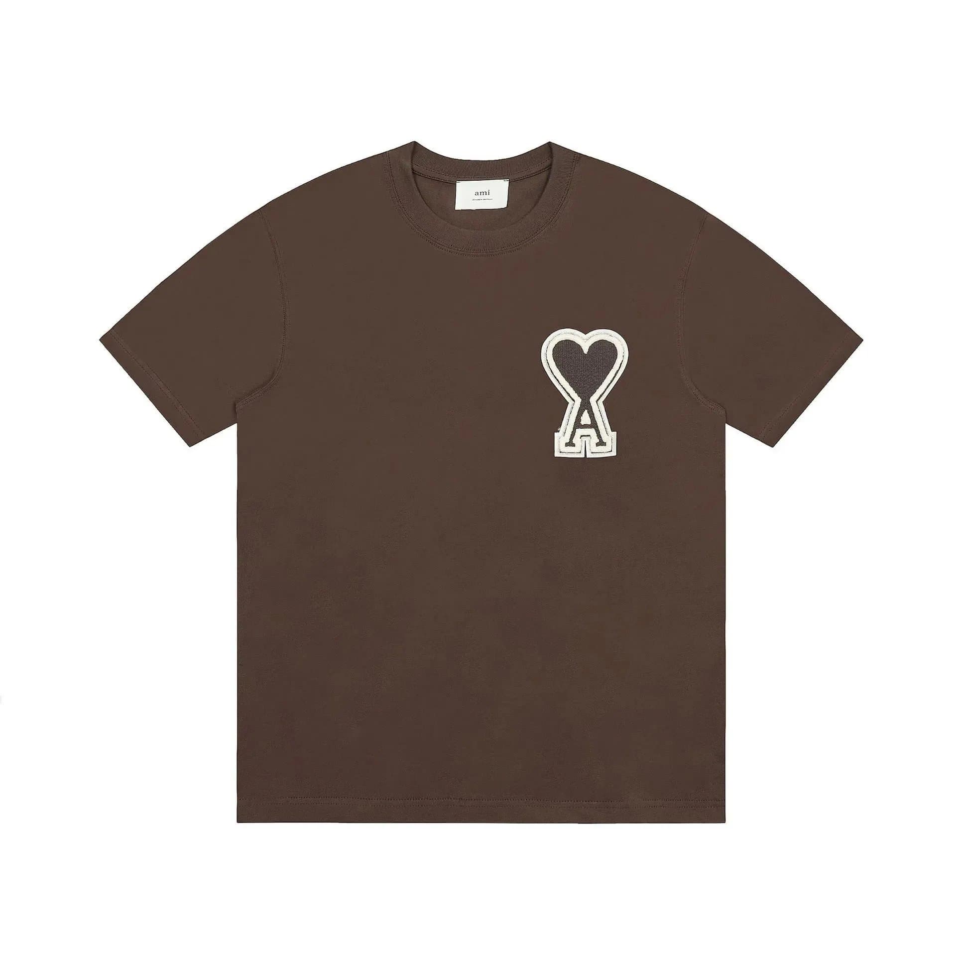 AMI Paris Logo T-Shirt Heart A Patch
