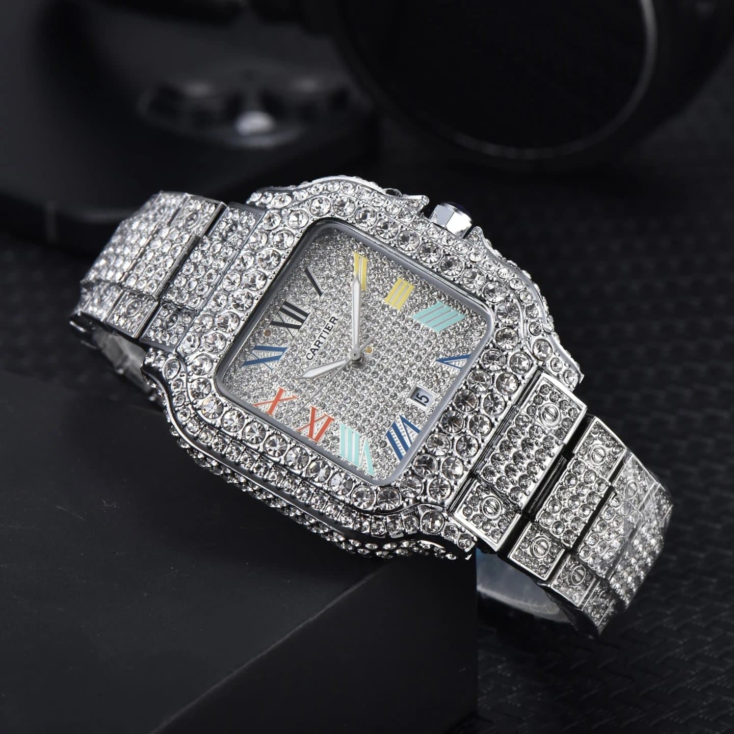 Cartier Santos Paved with Crystals — 均码 · 1
