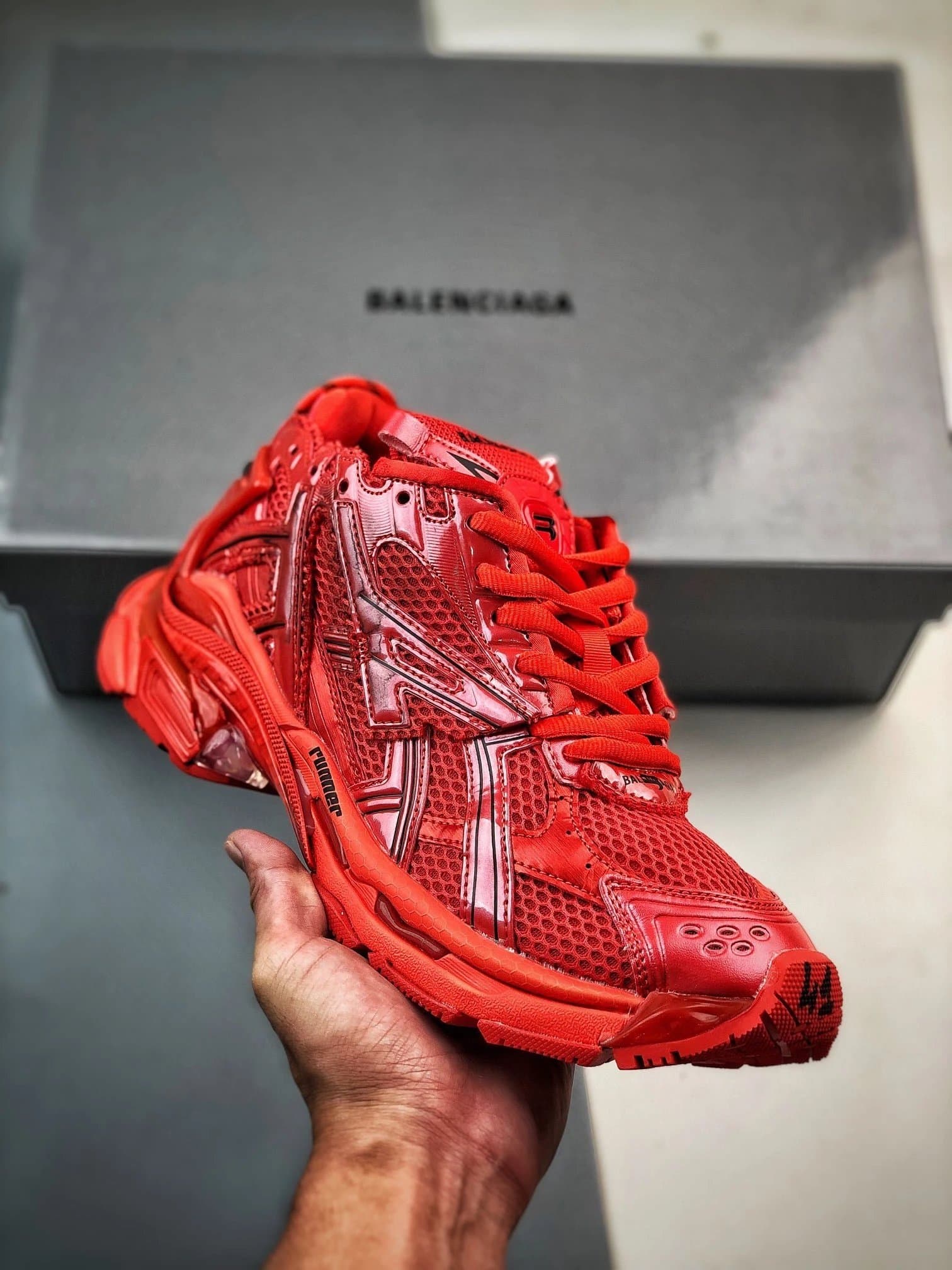 Balenciaga Triple S Monochrome Red