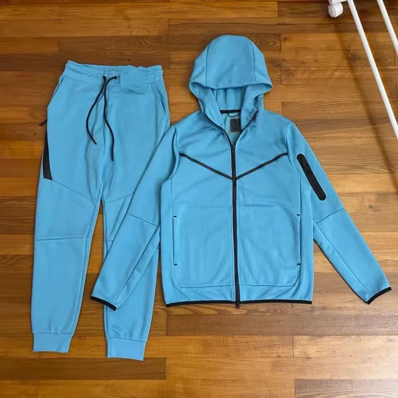 Nike Tech Fleece Joggers Olive — Lake blue suit